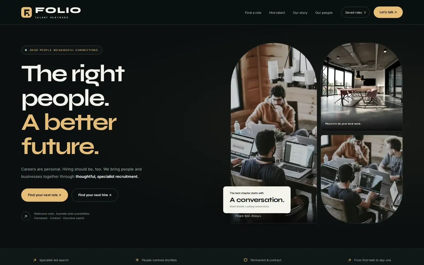A recruitment agency website concept by StackMIME